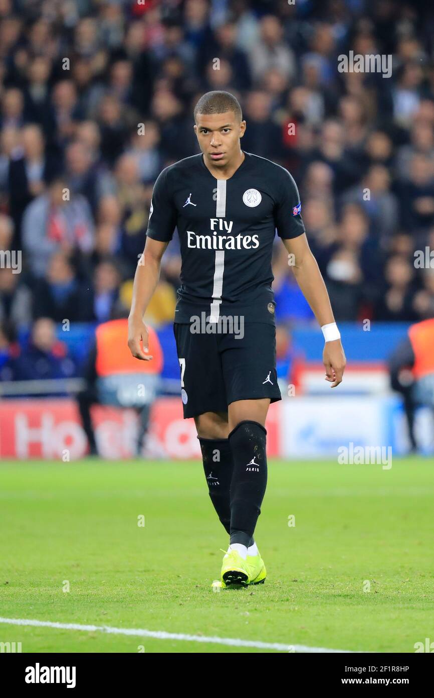 Kylian Mbappe (PSG) during the UEFA Champions League, Group C football  match between Paris Saint-Germain and SSC Napoli on October 24, 2018 at  Parc des Princes stadium in Paris, France - Photo