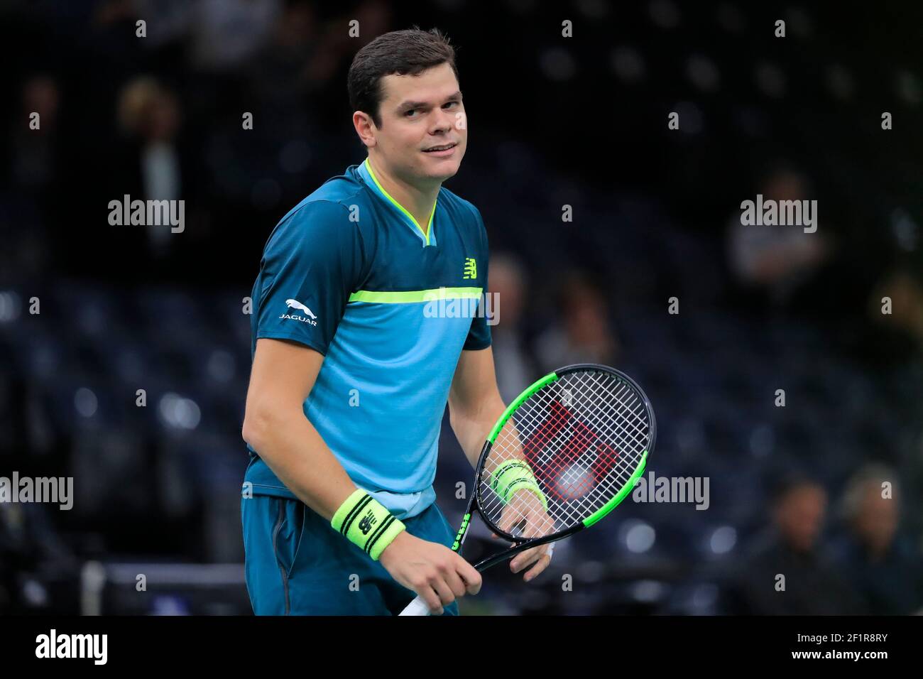 Milos RAONIC (CAN) during the Rolex Paris Masters Paris 2018 Tennis match  on October 30th, 2018 at AccorHotels Arena (Bercy) in Paris, France - Photo  Stephane Allaman / DPPI Stock Photo - Alamy