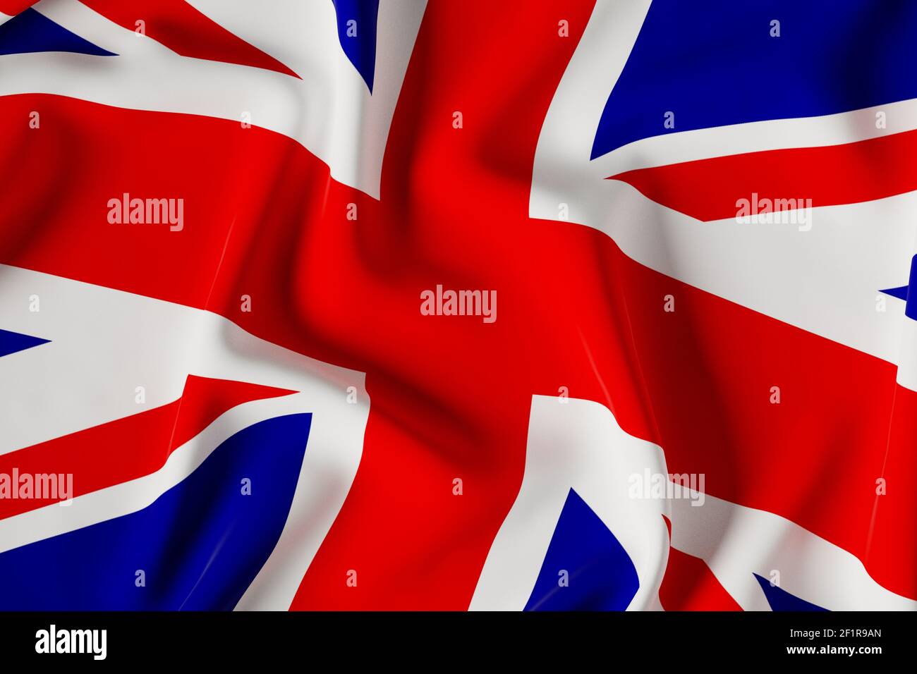 UK flag, Union Jack.3d illustration Stock Photo Alamy