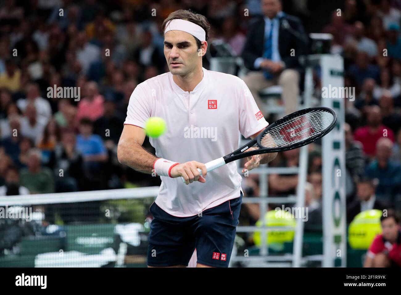 Roger FEDERER (SUI) during the Rolex Paris Masters Paris 2018 Tennis match  on November 3rd, 2018 at AccorHotels Arena (Bercy) in Paris, France - Photo  Stephane Allaman / DPPI Stock Photo - Alamy