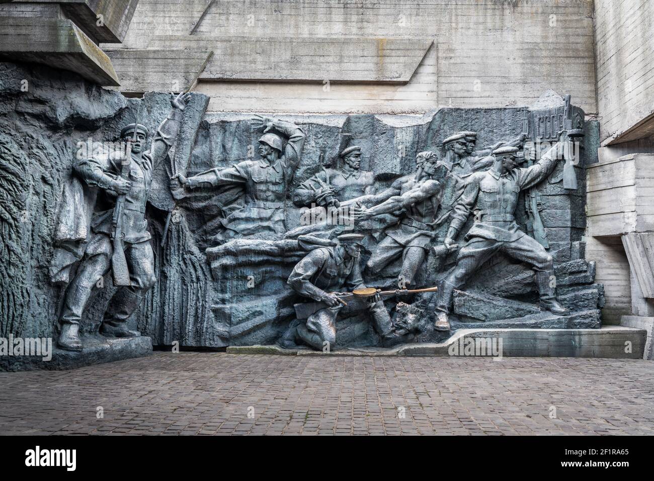 Sculpture gallery at National Museum of the History of Ukraine in the Second World War Memorial Complex - Kiev, Ukraine Stock Photo