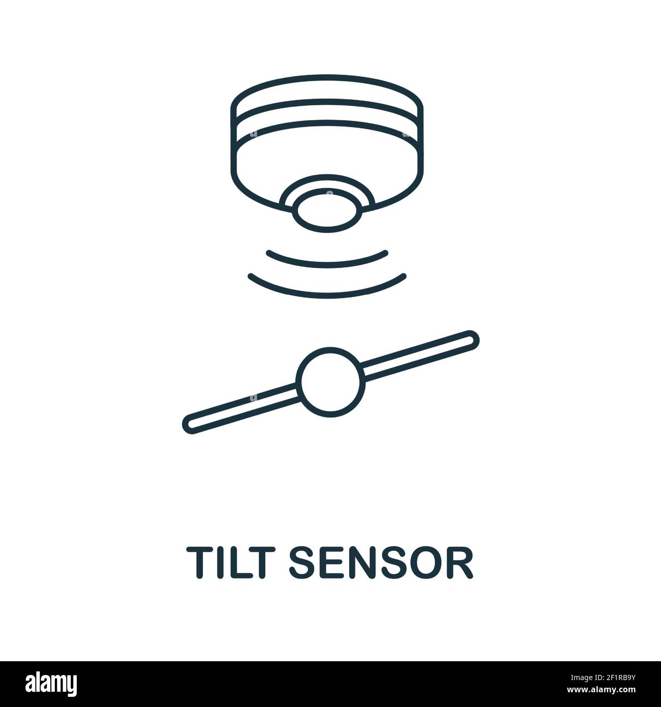 Tilt Sensor icon. Simple element from sensors icons collection