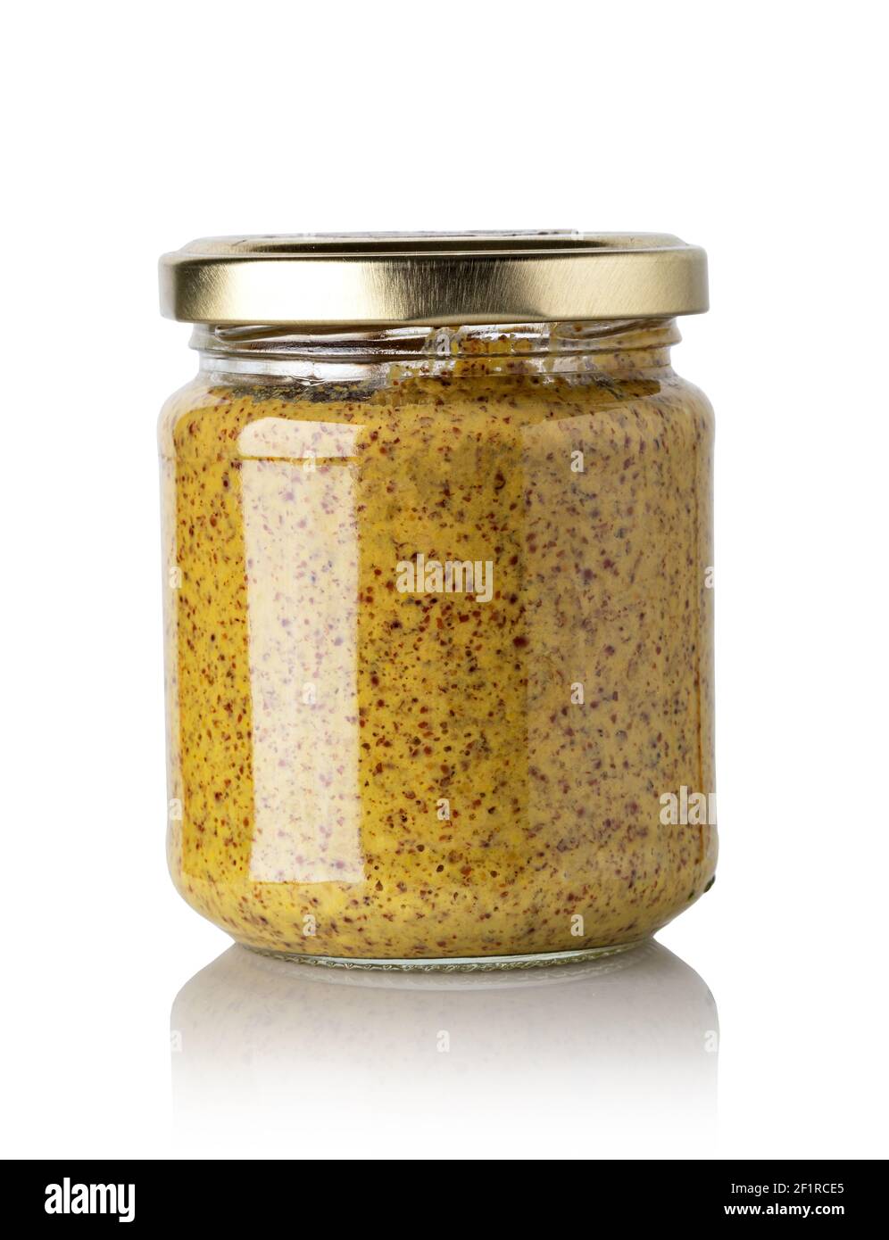 Jar of mustard Stock Photo Alamy