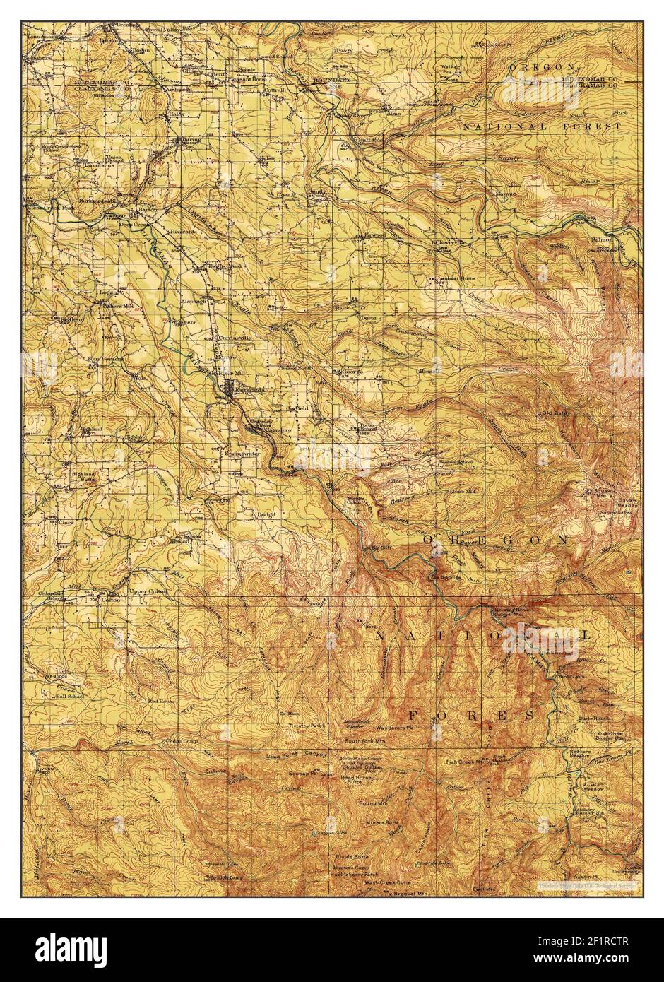 Estacada oregon map hires stock photography and images Alamy