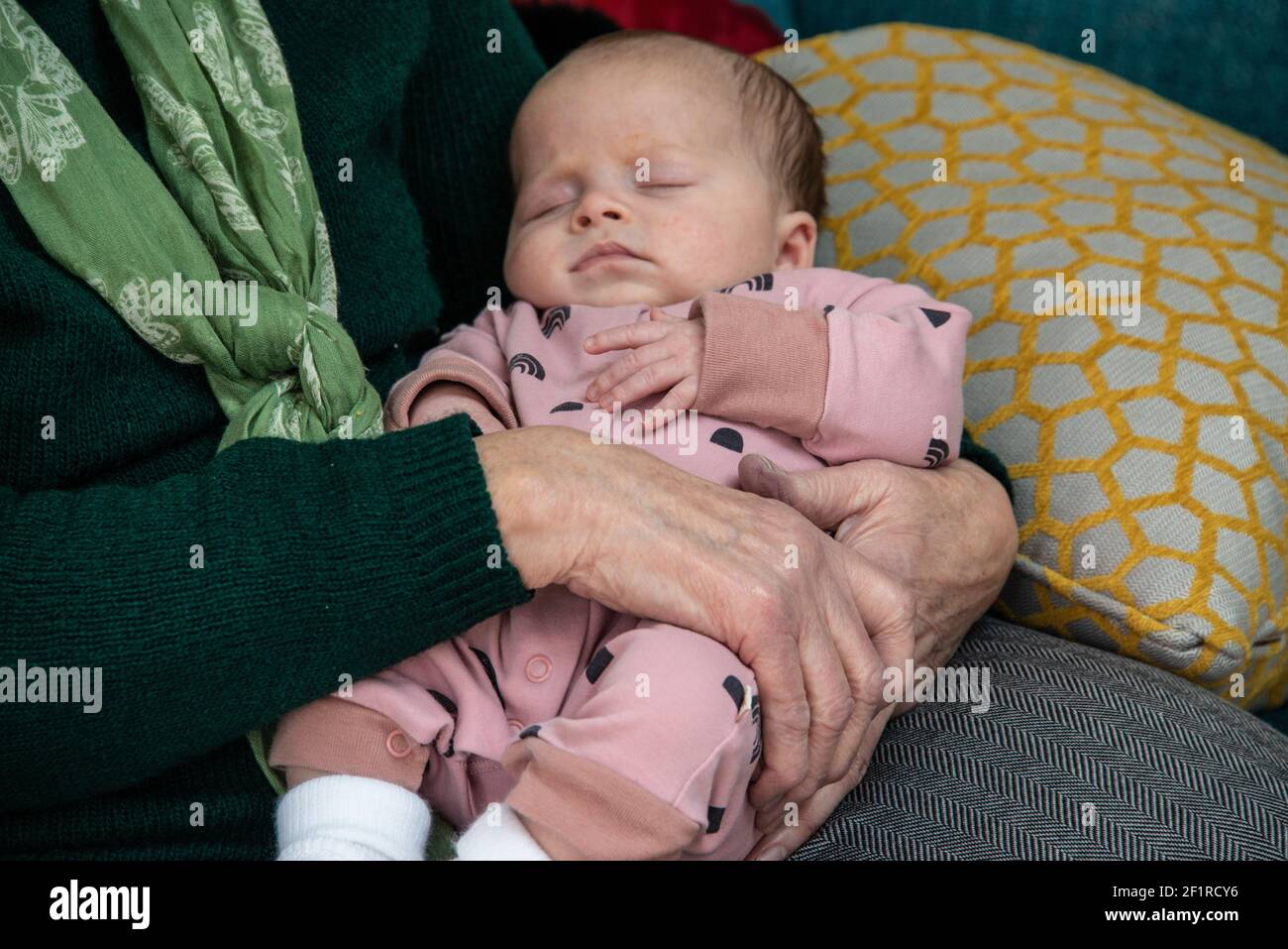 Mother baby sleeping new born hi-res stock photography and images - Alamy