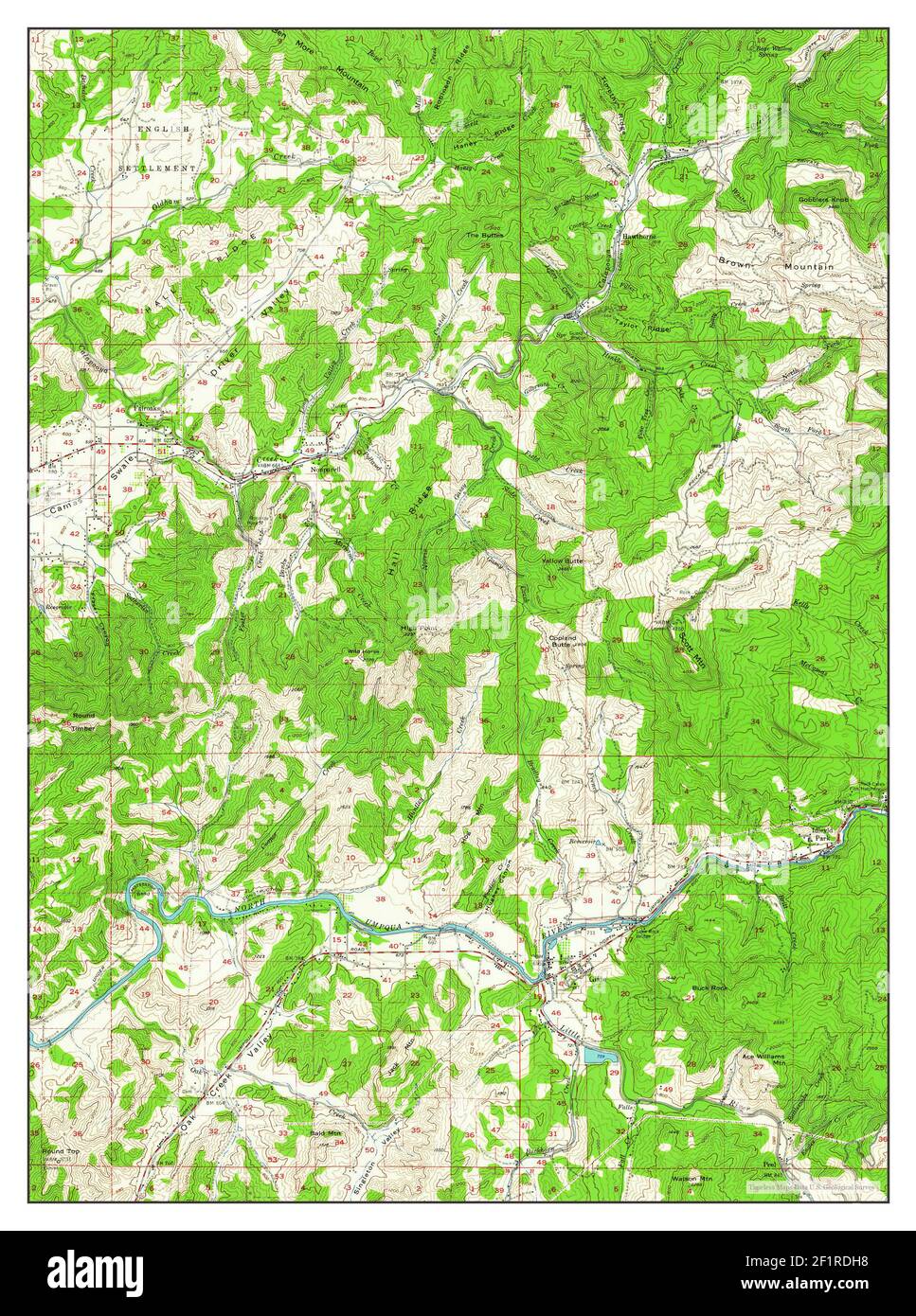 Glide, Oregon, map 1954, 162500, United States of America by Timeless Maps, data U.S