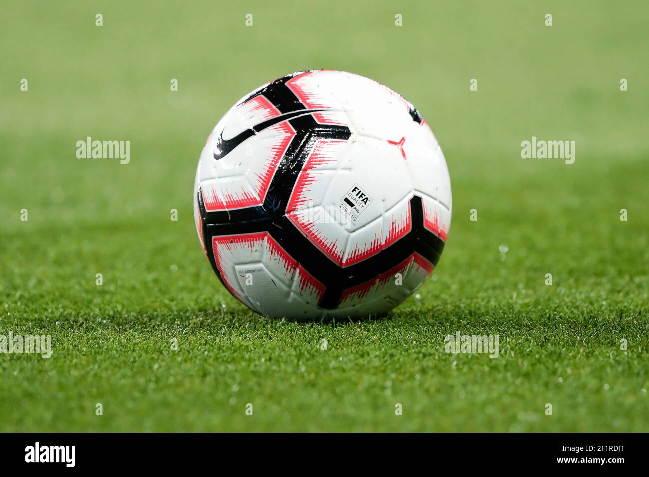 FIFA Nike official ball of French Cup illustration during the French Cup, semifinal football match Paris Saint-Germain and Nantes on April 3, 2019 Parc des Princes stadium in