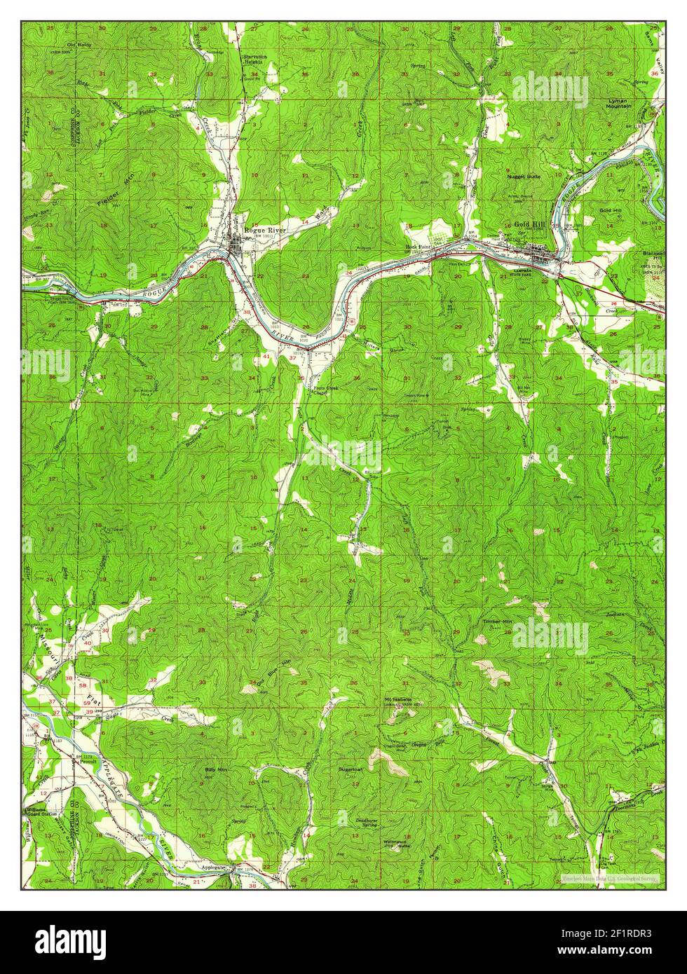 Gold hill map Cut Out Stock Images & Pictures Alamy