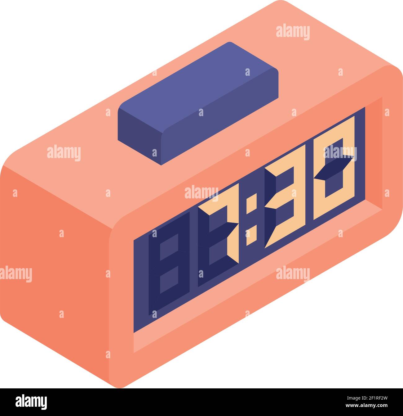 modern orange clock Stock Vector Image & Art - Alamy