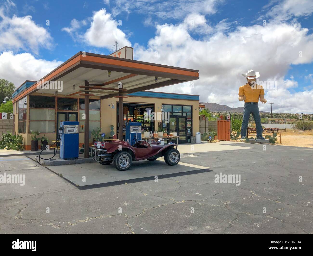 The Station, famous gas station in the middle of the desert on Palms