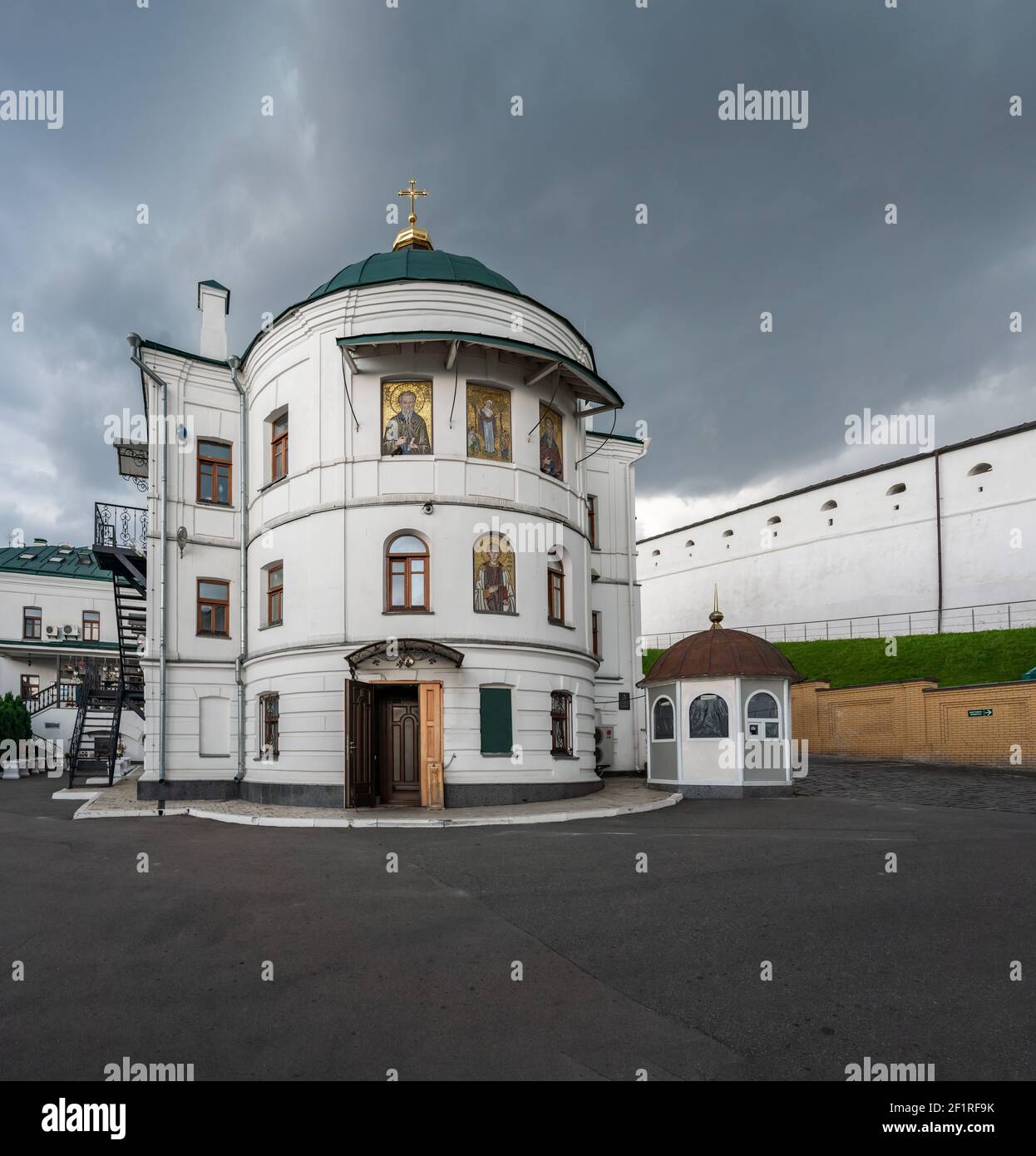 Our Lady Joy of All Who Sorrow Church at Pechersk Lavra Monastery Complex - Kiev, Ukraine Stock Photo