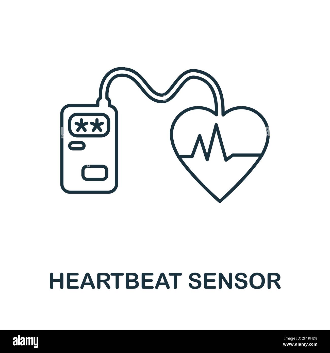 Heartbeat Sensor icon. Simple element from sensors icons collection