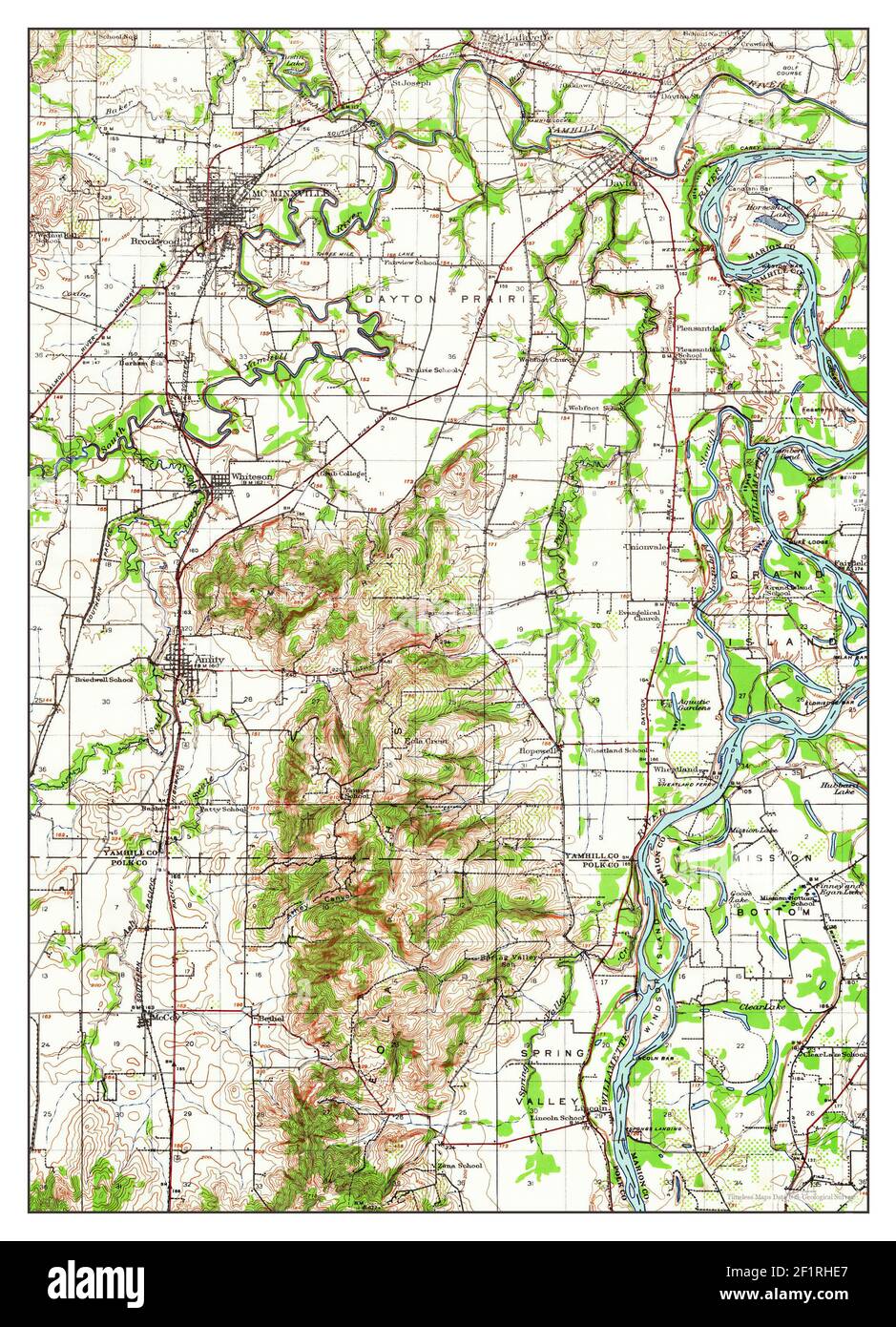McMinnville, Oregon, map 1940, 1:62500, United States of America by ...