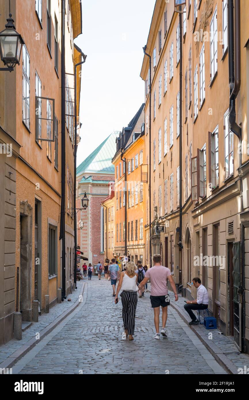 Svartmangatan, Gamla Stan, Stockholm, Sweden. Stock Photo