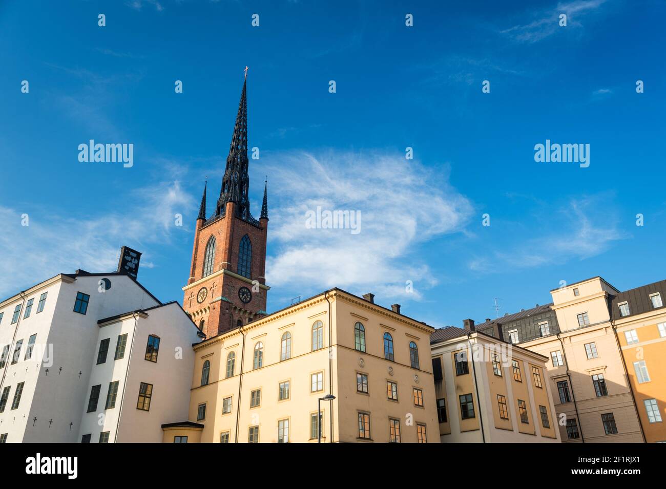 Riddarholmskyrkan (Riddarholmen Church), Riddarholmen, Stockholm, Sweden. Stock Photo