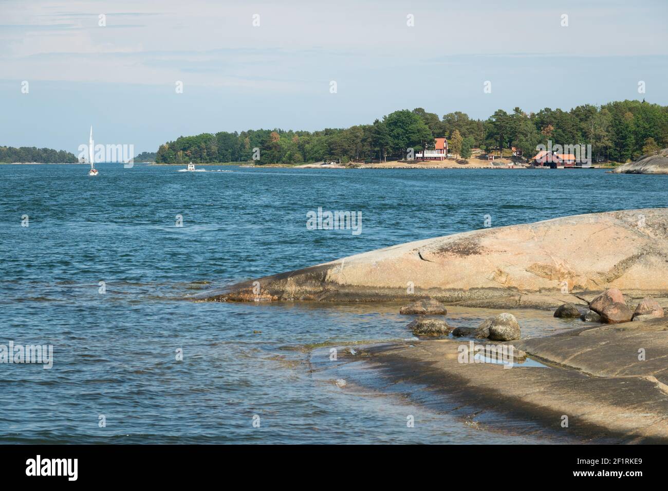 Finnhamn in Stockholm Archipelago, Sweden. Stock Photo