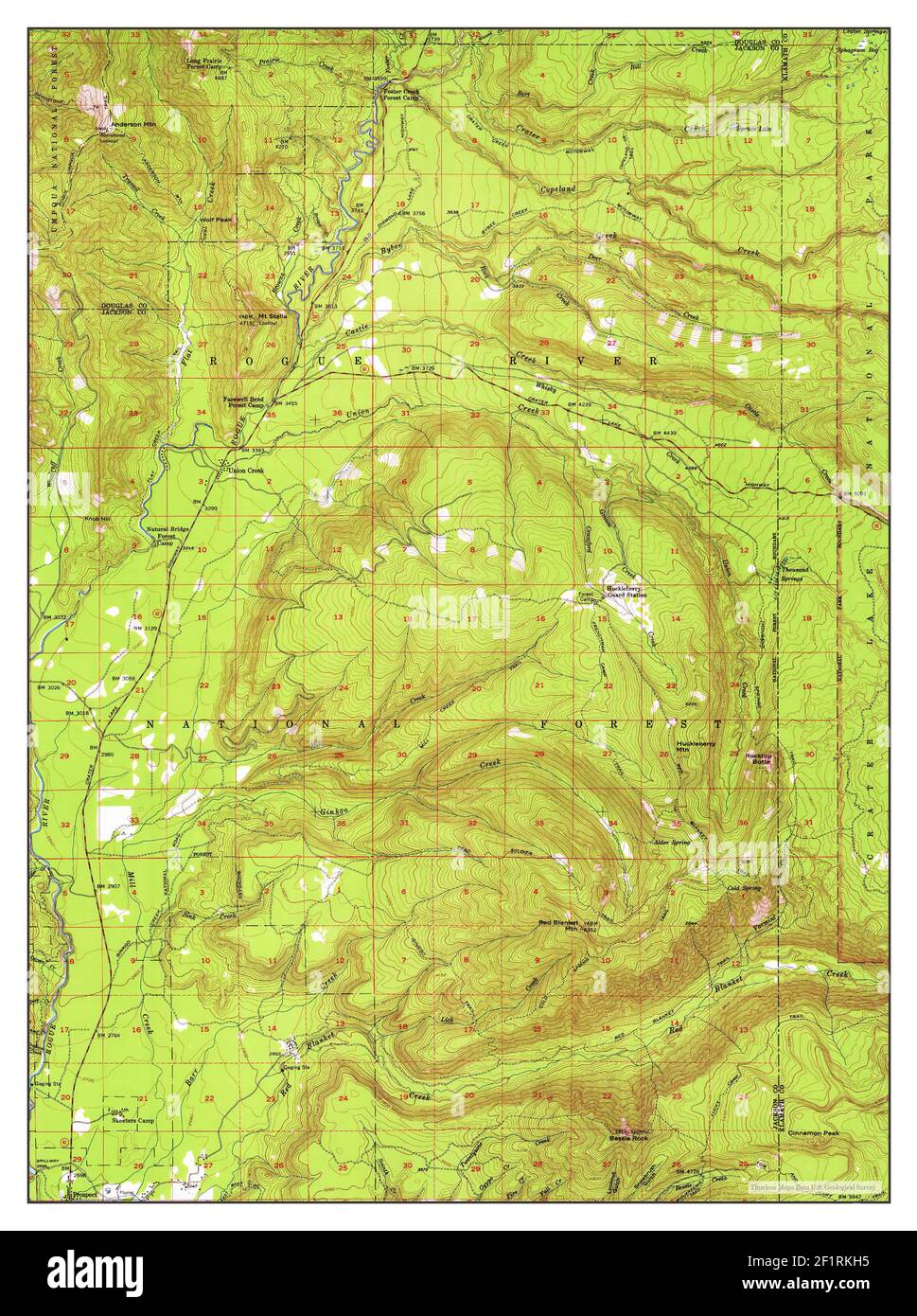 Prospect, Oregon, map 1956, 1:62500, United States of America by 