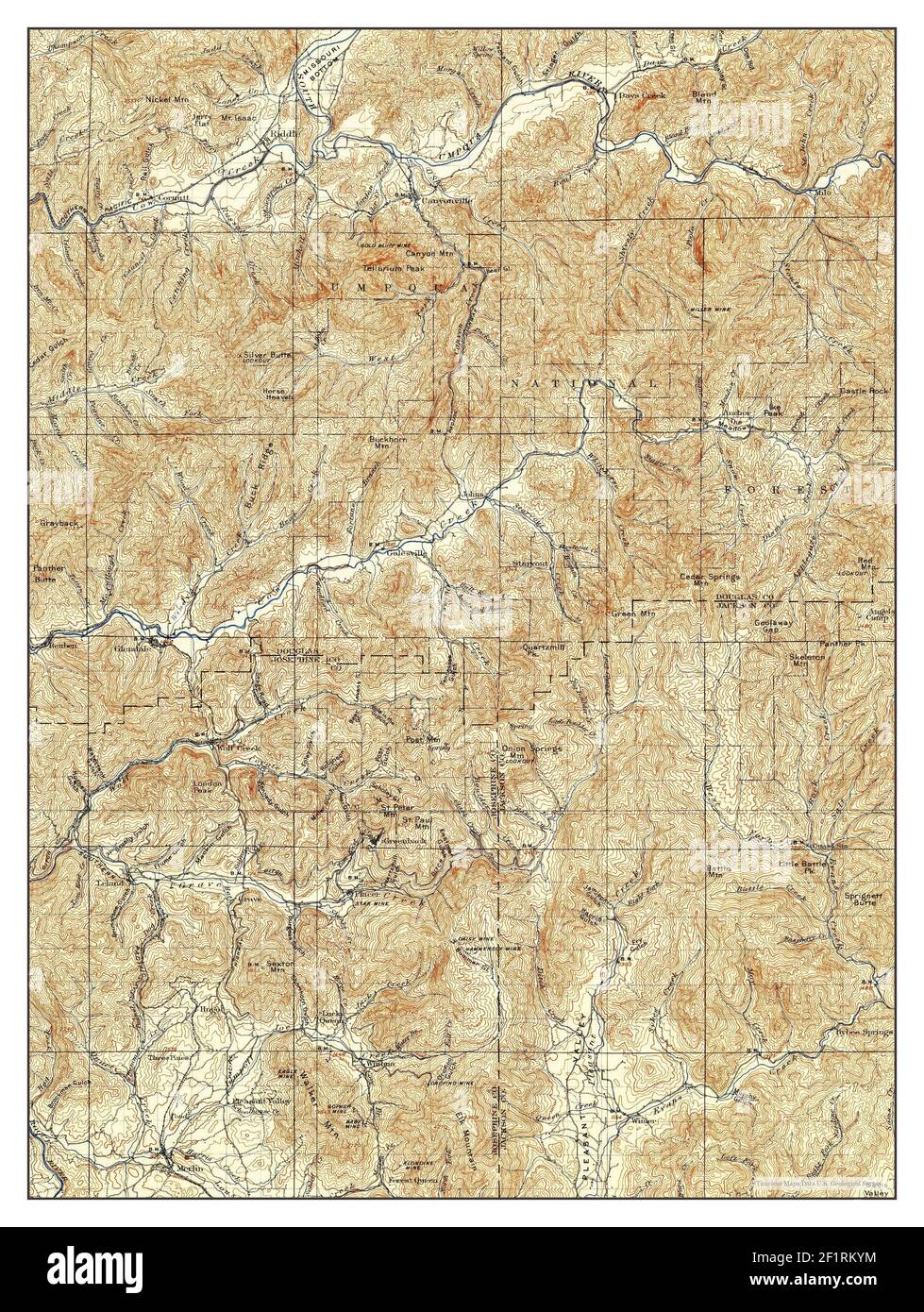 Riddle, Oregon, map 1904, 1125000, United States of America by