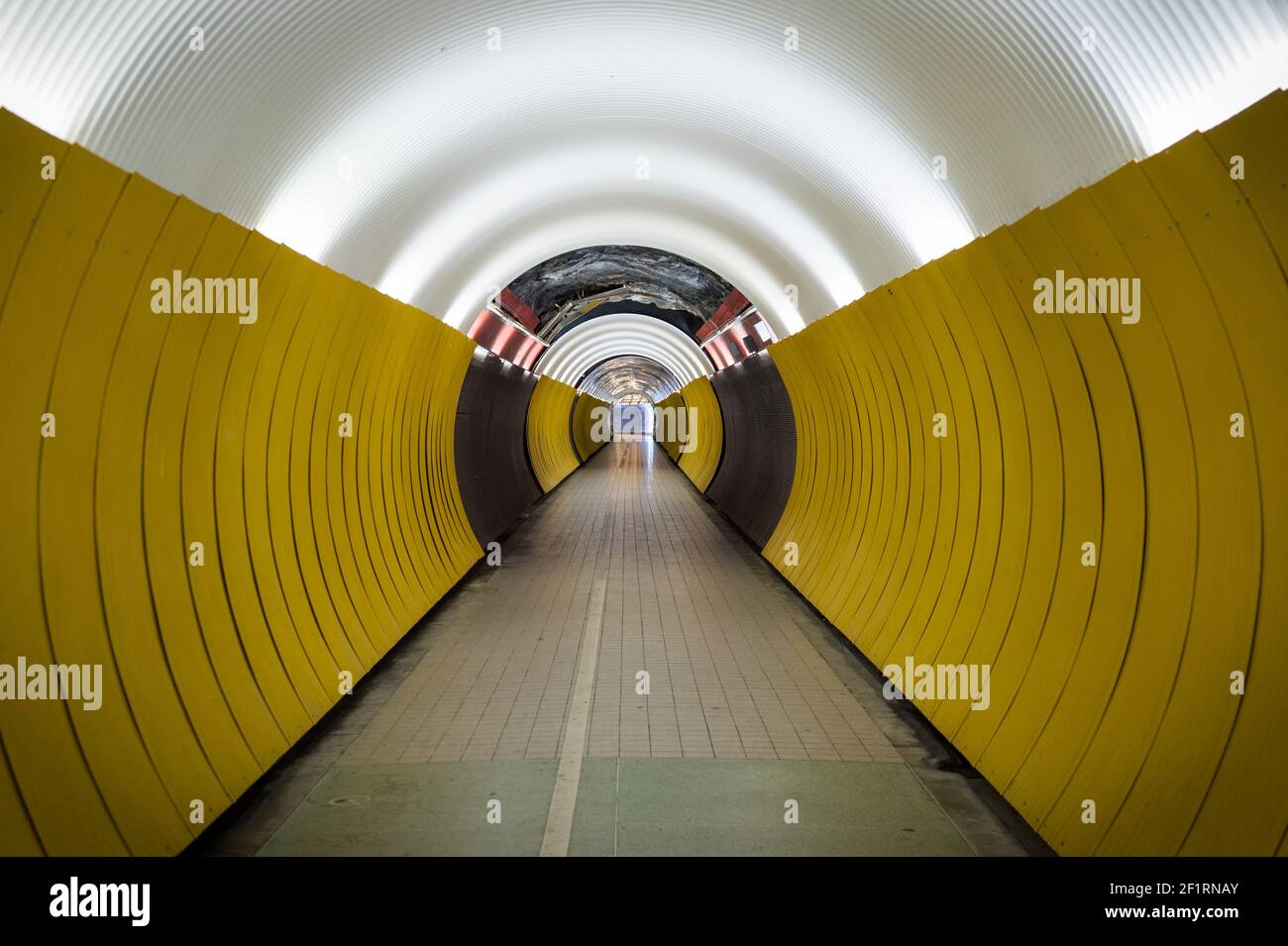 Brunkebergstunneln, Stockholm, Sweden. Stock Photo