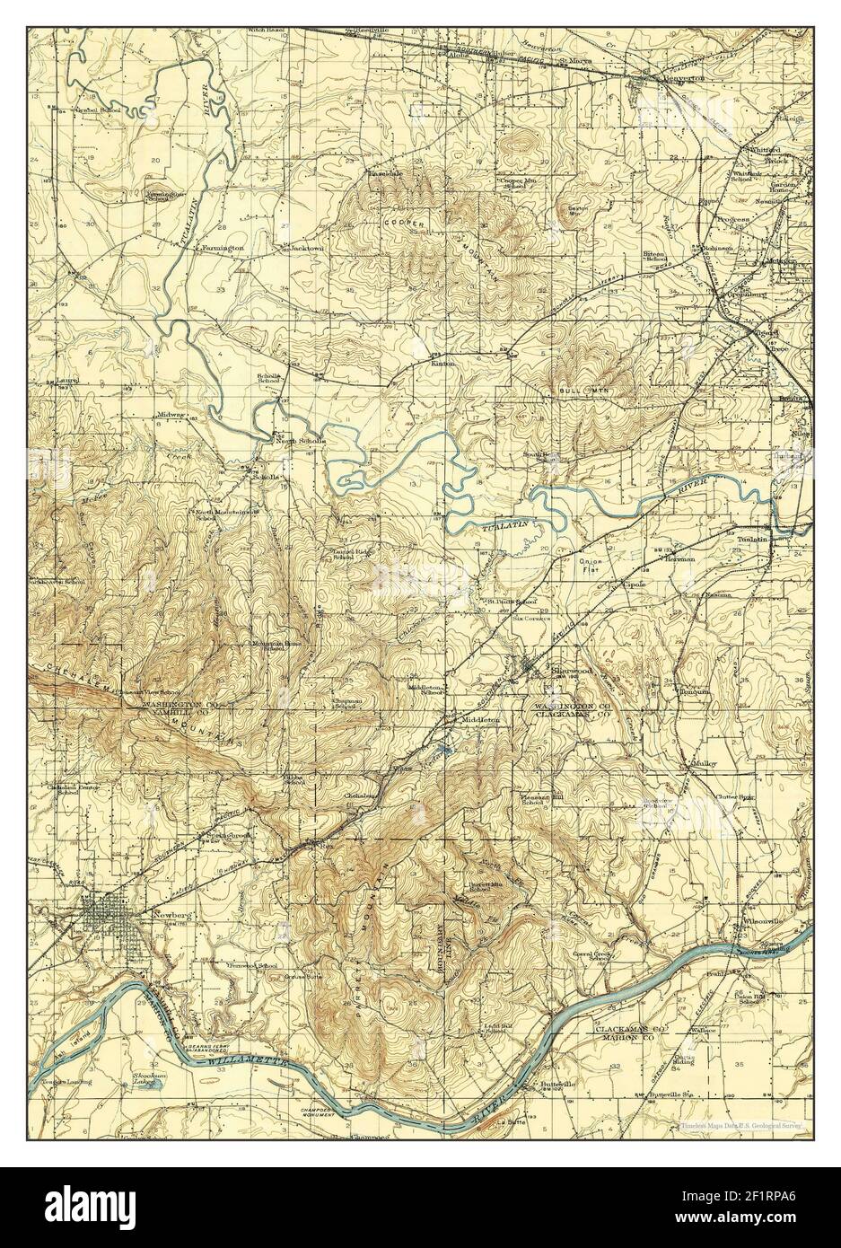 Tualatin, Oregon, map 1916, 162500, United States of America by Timeless Maps, data U.S