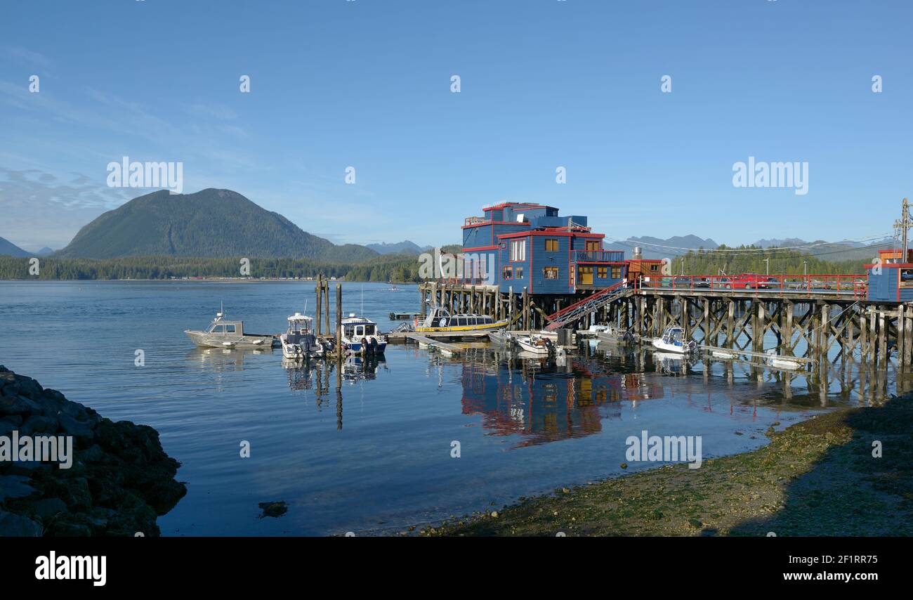 Old fish processing plant, Tofino Stock Photo Alamy