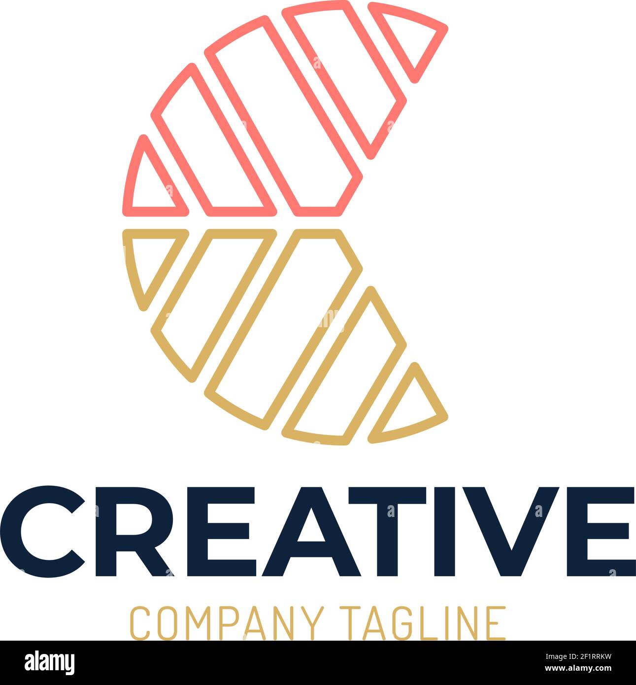creative color letter c group logo design. Letter C Logo Monogram ...