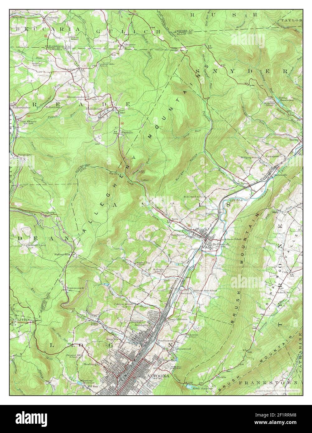 Altoona pennsylvania map Cut Out Stock Images & Pictures Alamy