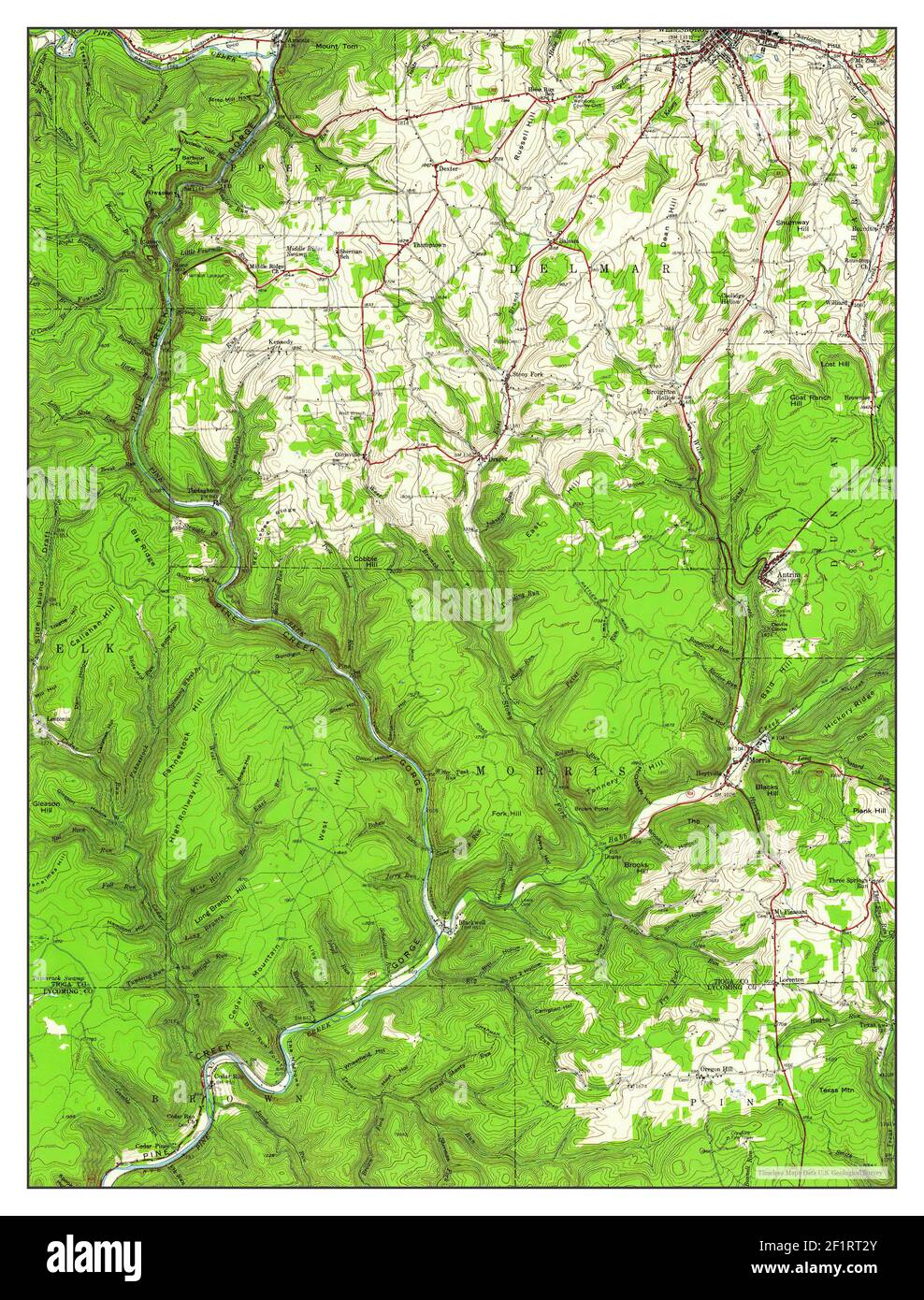 Antrim, Pennsylvania, map 1946, 1:62500, United States of America by Timeless Maps, data U.S. Geological Survey Stock Photo