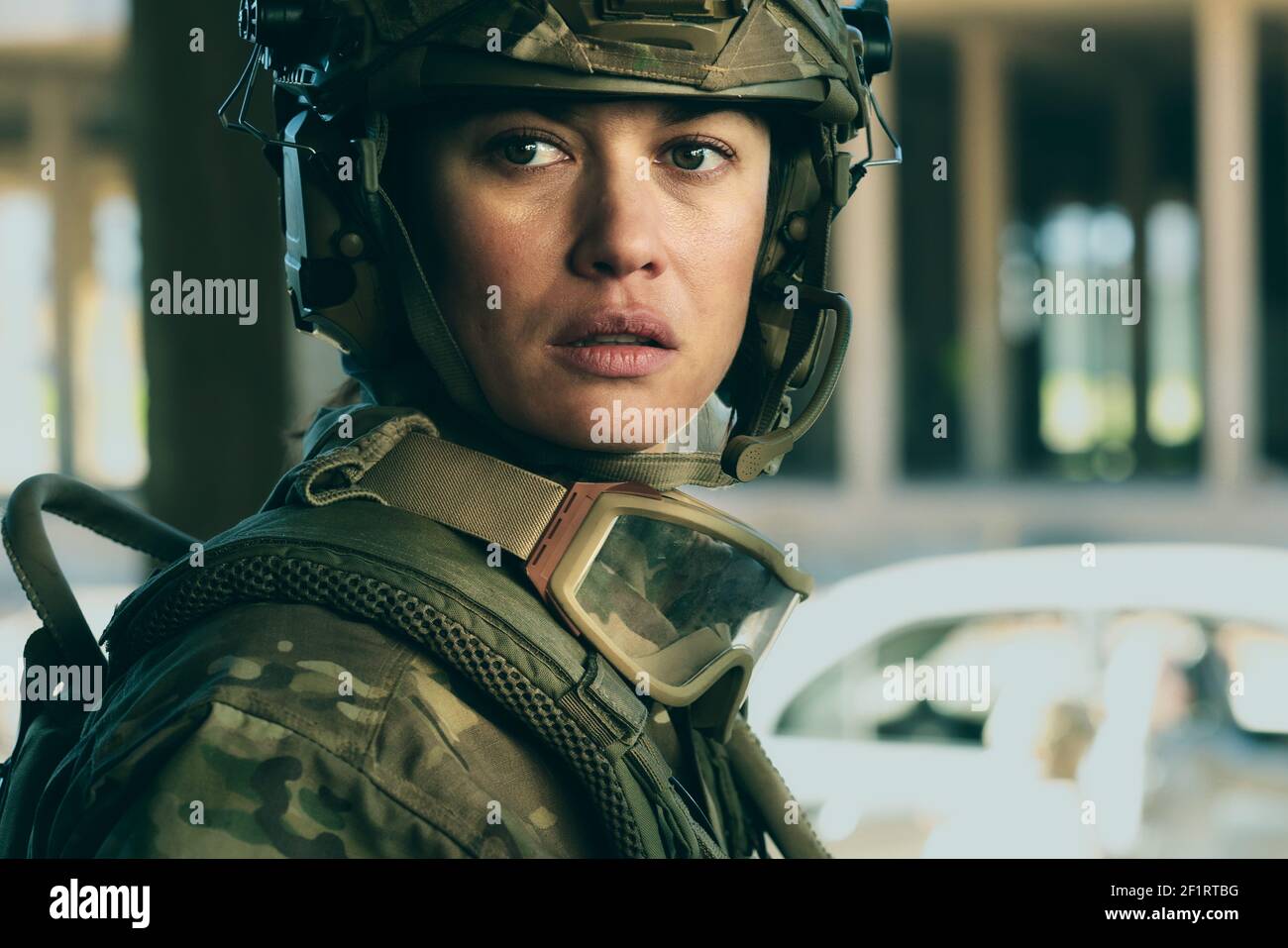 RELEASE DATE: TV Movie March 5, 2021 TITLE: Sentinelle STUDIO: Netflix DIRECTOR: Julien Leclercq PLOT: Transferred home after a traumatizing combat mission, a trained French soldier uses her lethal skills to hunt down the man who hurt her sister. STARRING: OLGA KURYLINKO as Klara. (Credit Image: © Netflix/Entertainment Pictures) Stock Photo