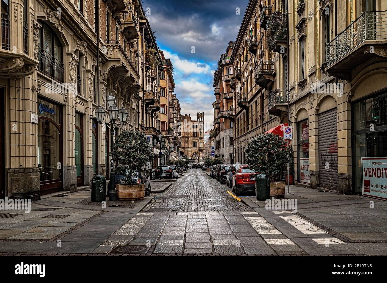 Italy Piedmont Turin - Old City - Stock Photo