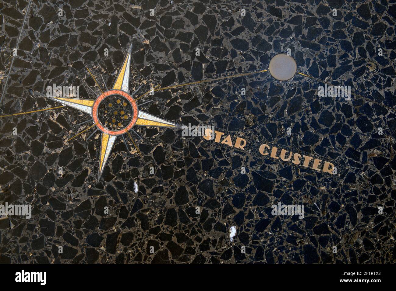 Star chart/celestial map by Oskar J.W. Hansen, Hoover Dam, Arizona