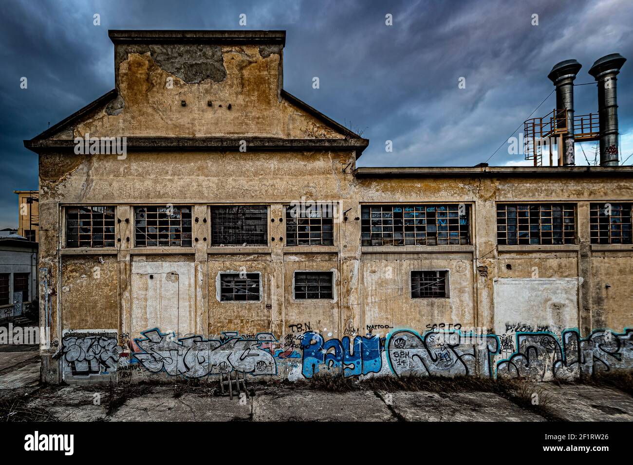Italy Piedmont Turin decay in the city Stock Photo