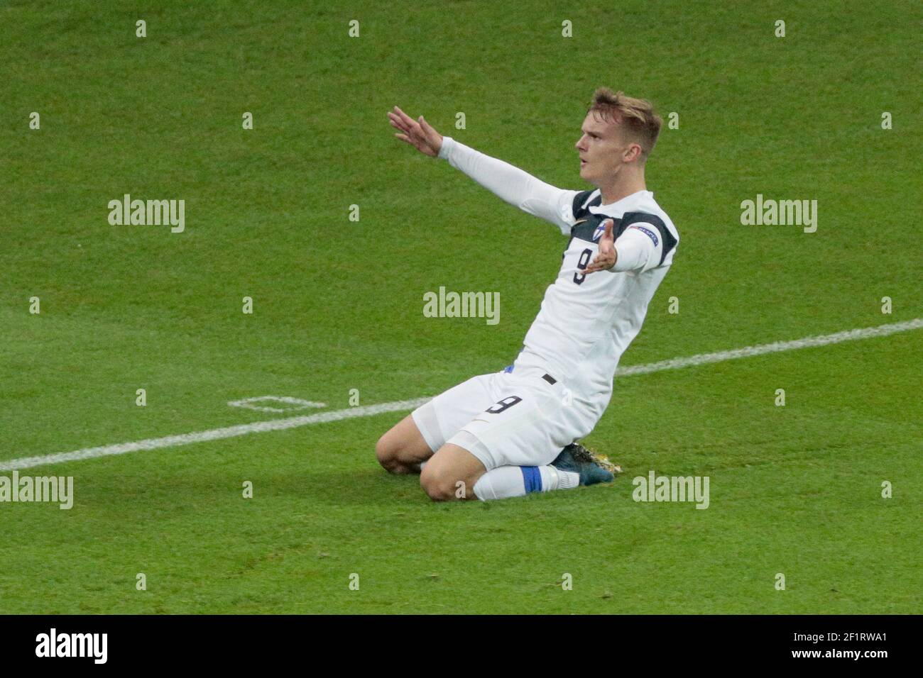 Lassi Forss (FIN) celebration after scored a goal during the International Friendly Game football match between France and Finland on November 11, 2020 at Stade de France in Saint-Denis, France - Photo Stephane Allaman / DPPI Stock Photo