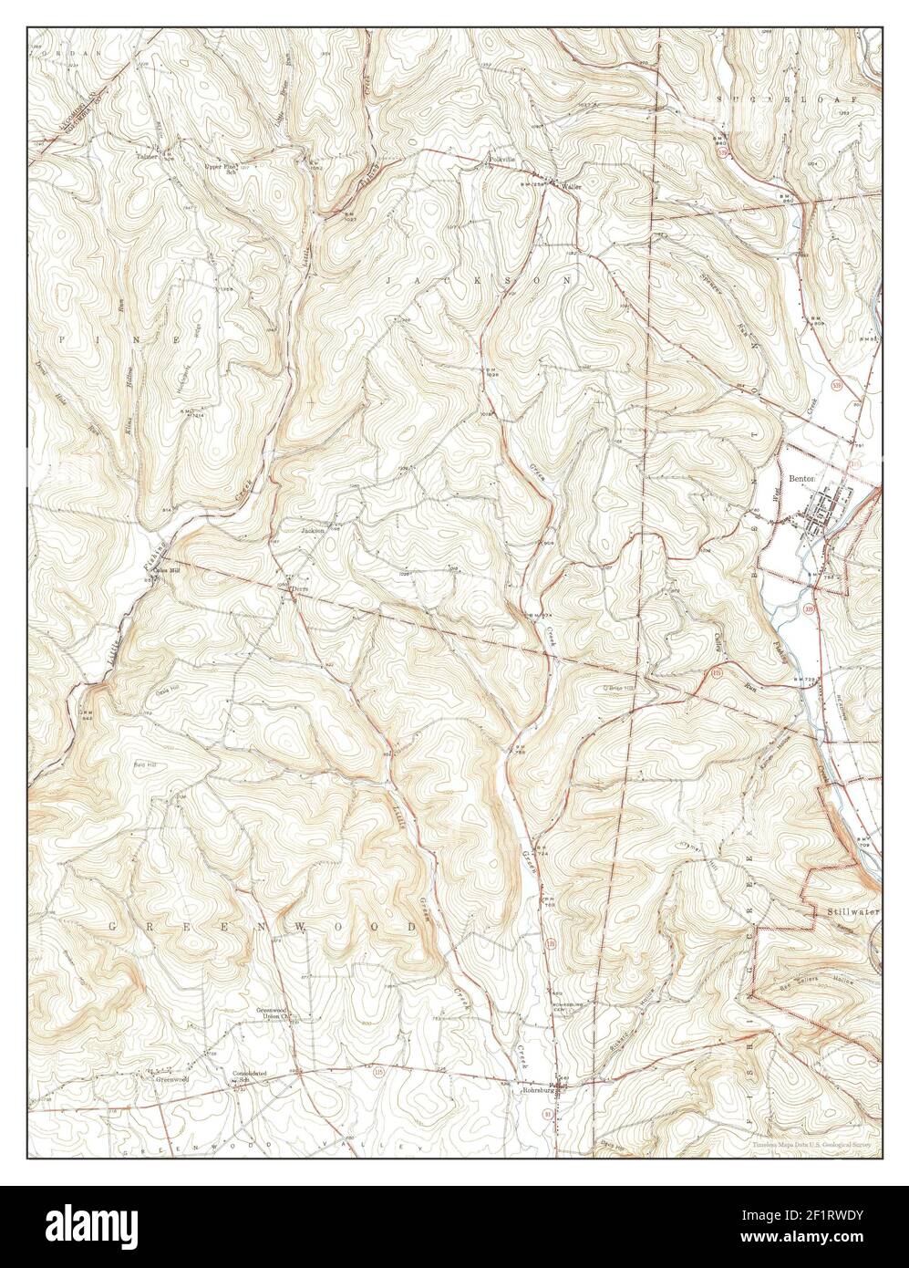 Benton, Pennsylvania, map 1947, 131680, United States of America by