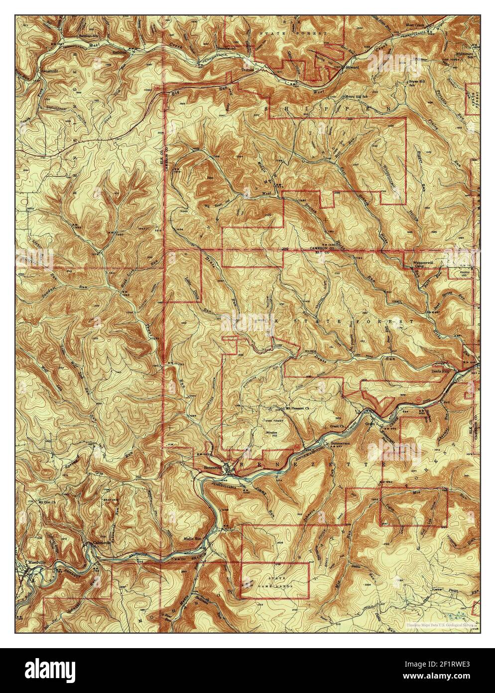 Map of benezette Cut Out Stock Images & Pictures Alamy