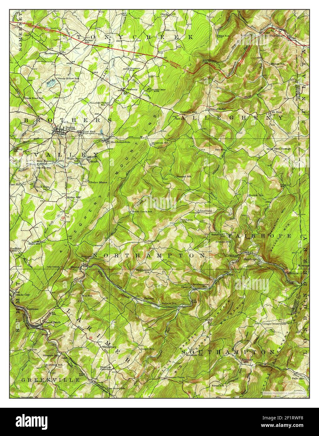 Berlin, Pennsylvania, map 1923, 162500, United States of America by
