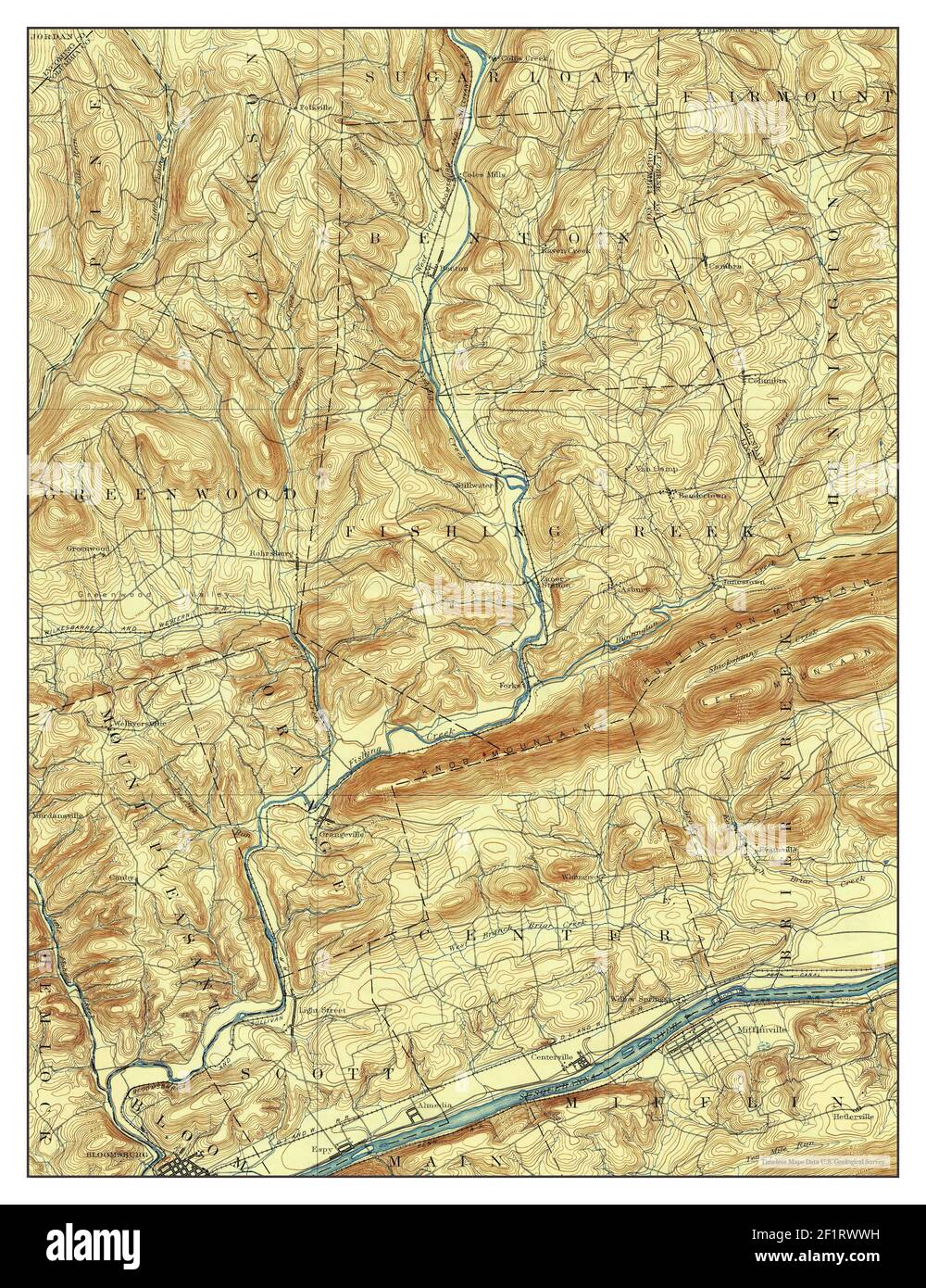 Bloomsburg map hi-res stock photography and images - Alamy