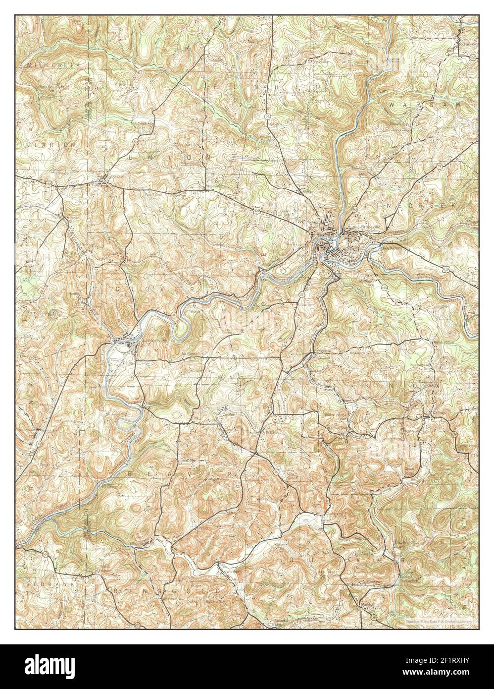 Map of brookville hires stock photography and images Alamy