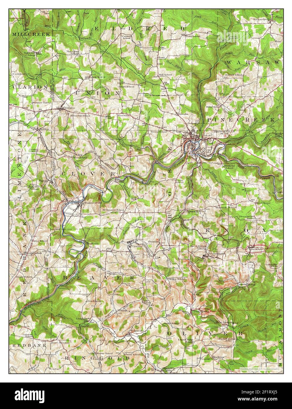 Map of brookville hires stock photography and images Alamy