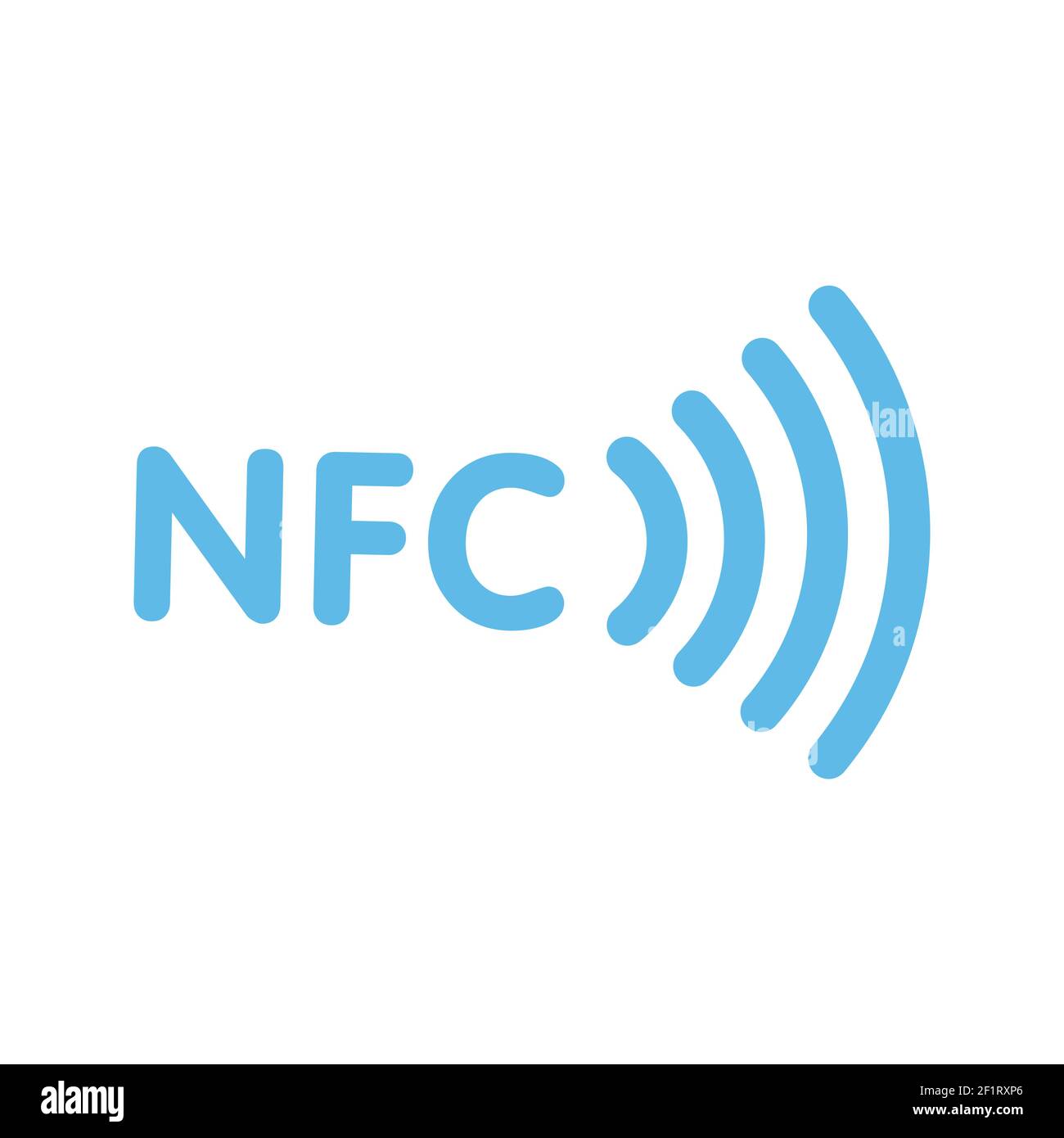 Contactless Nfc Wireless Pay Sign Logo. Nfc Payment Vector Concept. Stock Vector