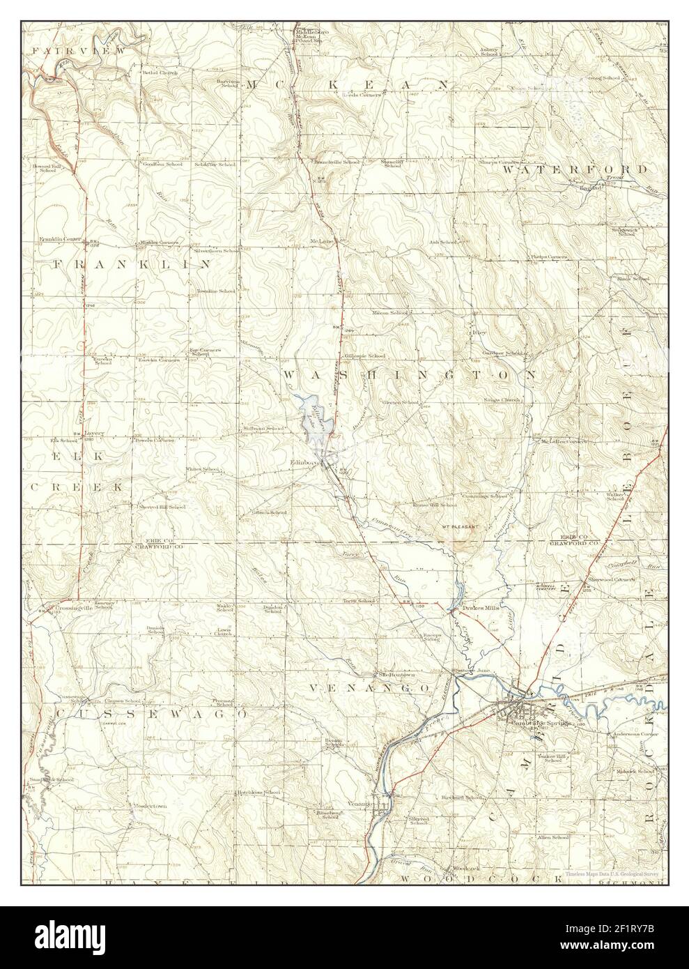 Map of cambridge springs hires stock photography and images Alamy