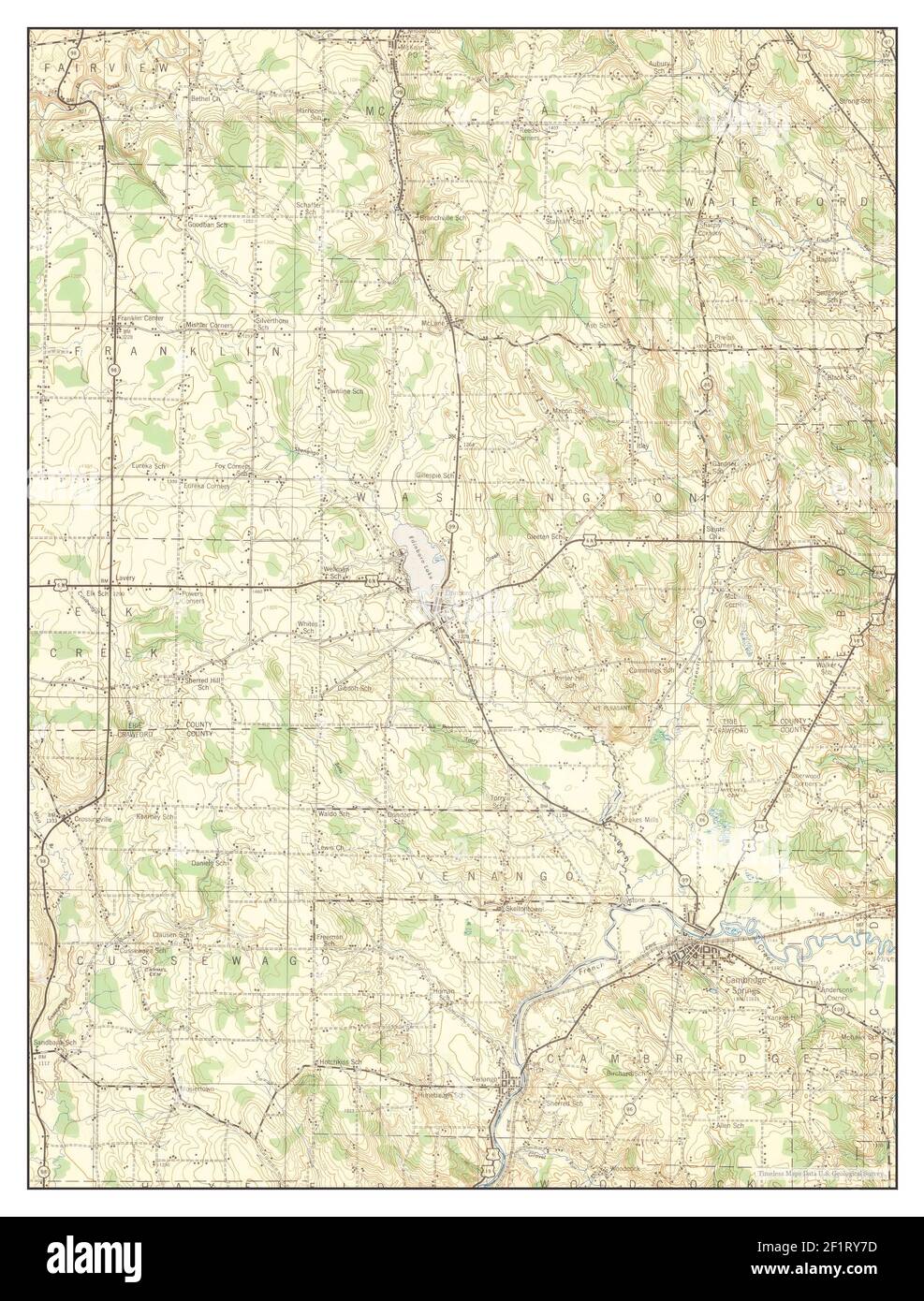 Map of cambridge springs hires stock photography and images Alamy