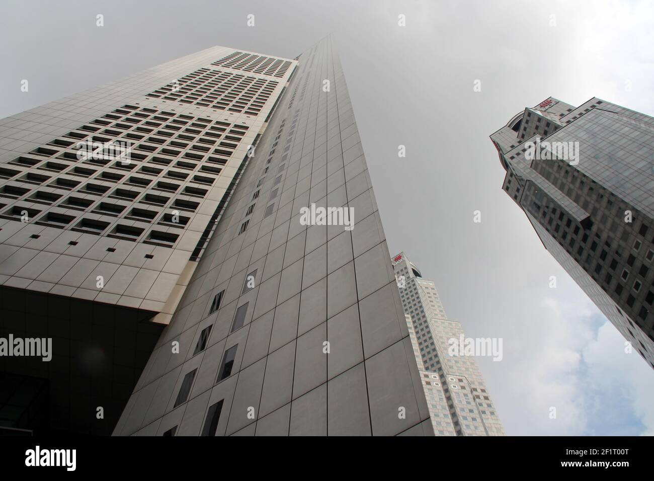 modern glass buildings in singapore Stock Photo
