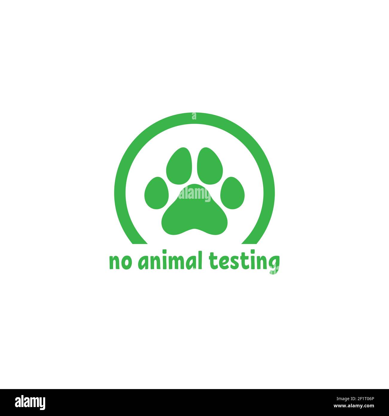 Cruelty free label. Not tested on animals stamp. No animal testing seal.  Logo design with kitten paw. Vector illustration isolated on white Stock  Vector Image & Art - Alamy