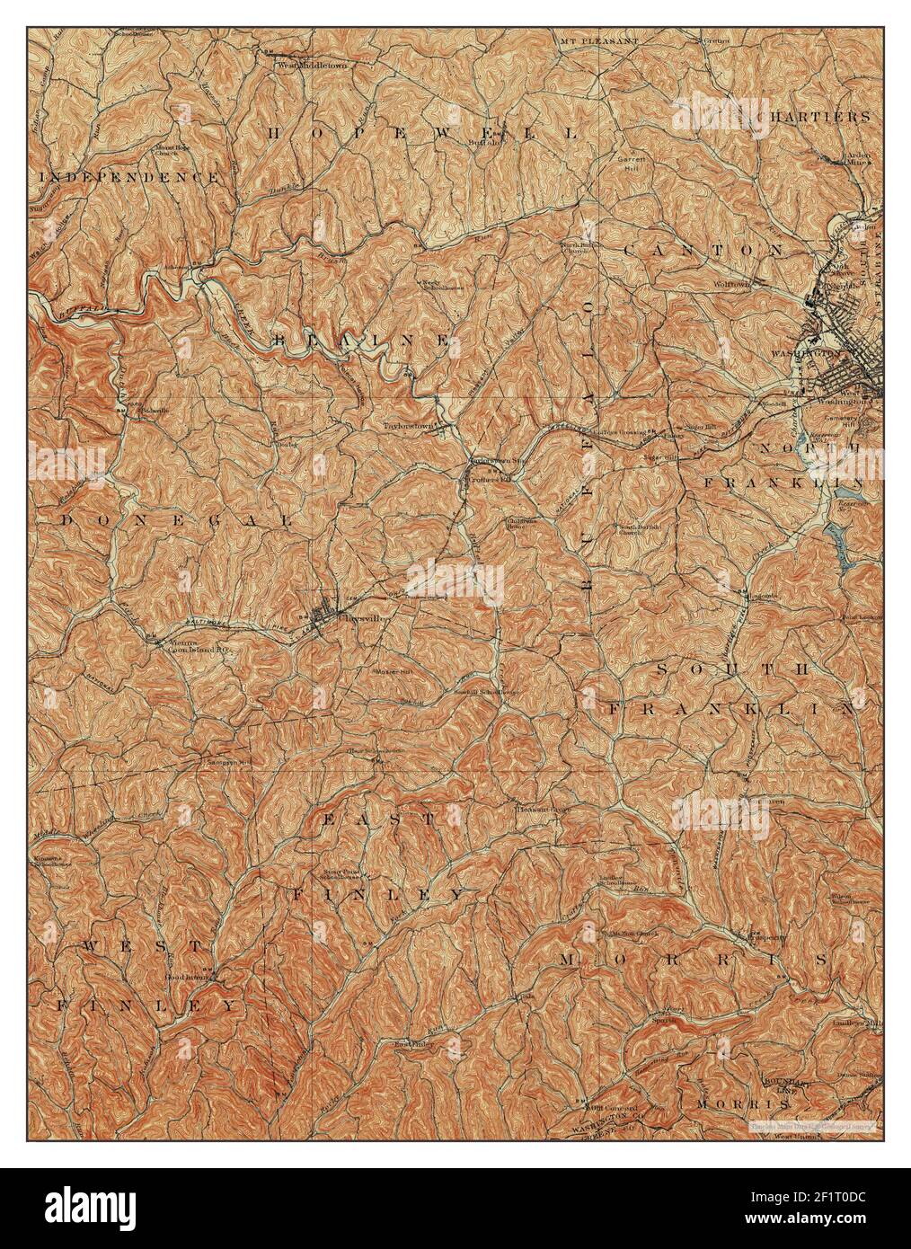 Claysville, Pennsylvania, map 1907, 162500, United States of America