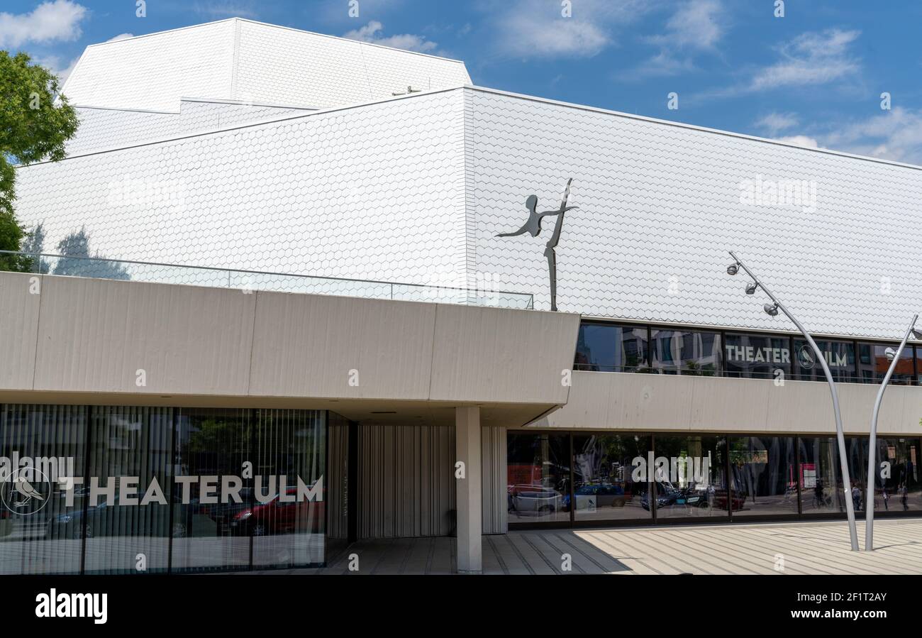 View of the city theater in Ulm Stock Photo Alamy