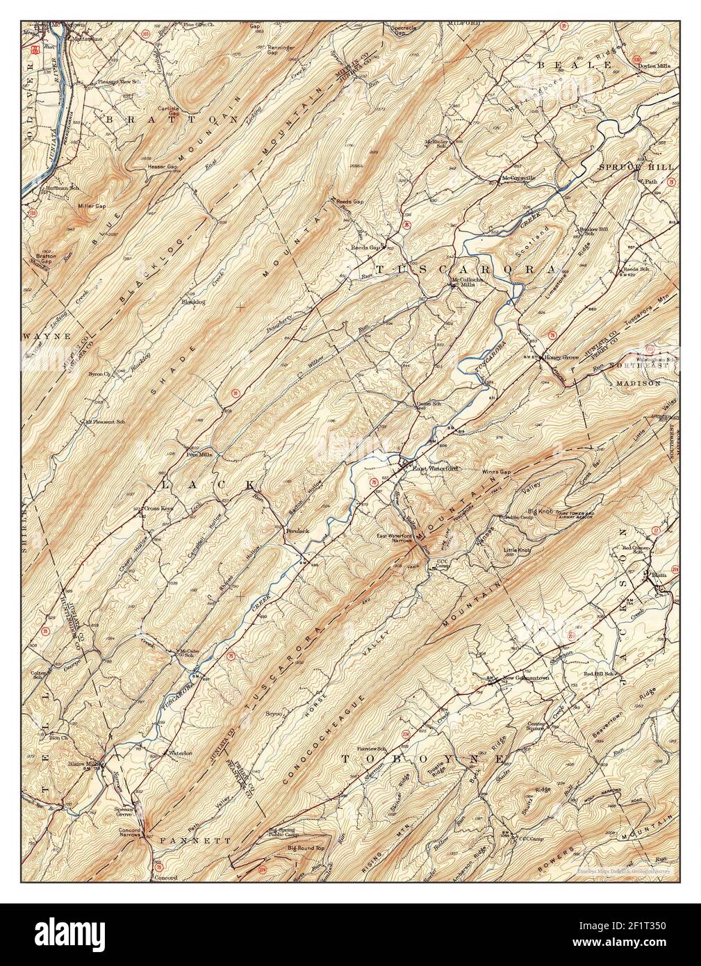 Map of waterford pennsylvania hires stock photography and images Alamy