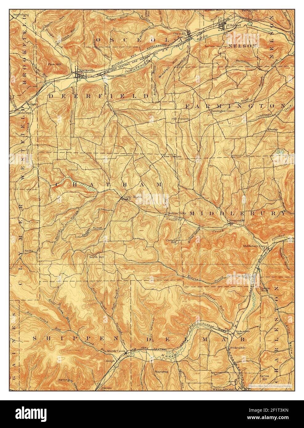 Elkland pennsylvania map hires stock photography and images Alamy