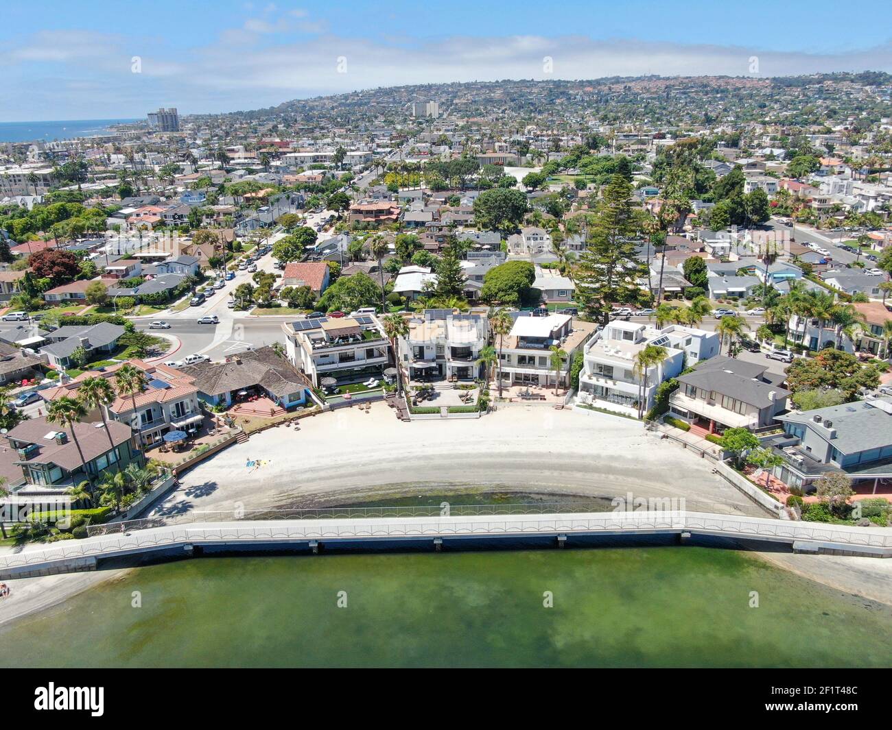 Aerial view of Mission Bay in San Diego.California Stock Photo Alamy