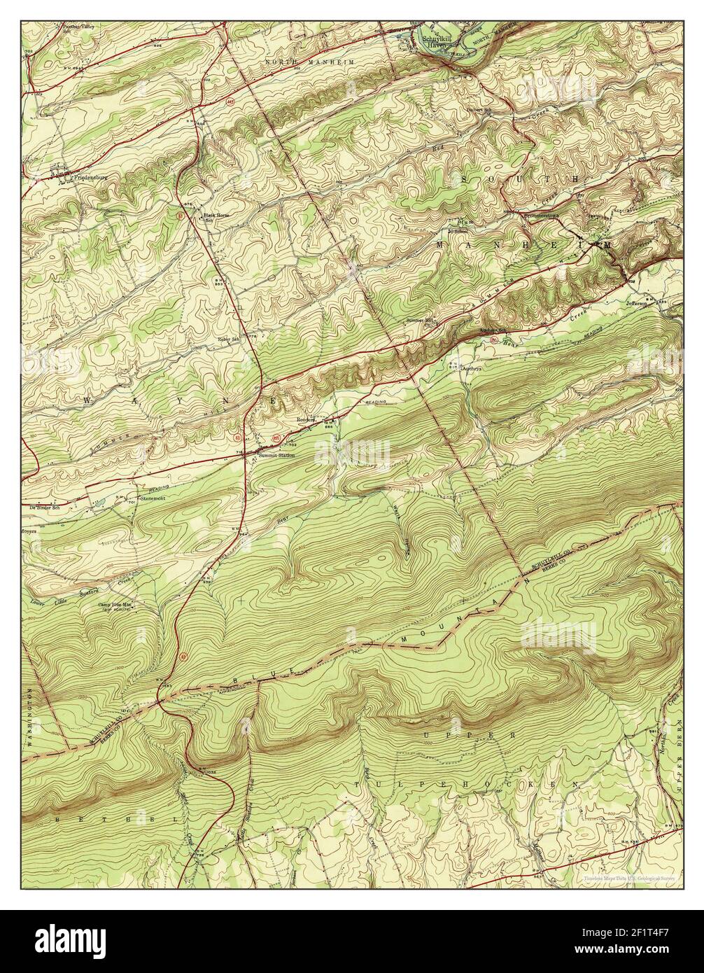 Friedensburg, Pennsylvania, map 1946, 131680, United States of America